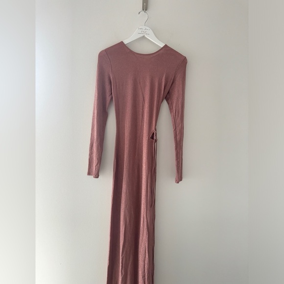 REFORMATION NWT Kinsey Knit Dress in Pink Sparkle S - Picture 8 of 14